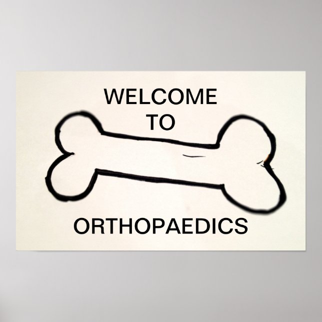 WILLKOMMEN BEI ORTHOPEDICS - Plakat (Vorne)