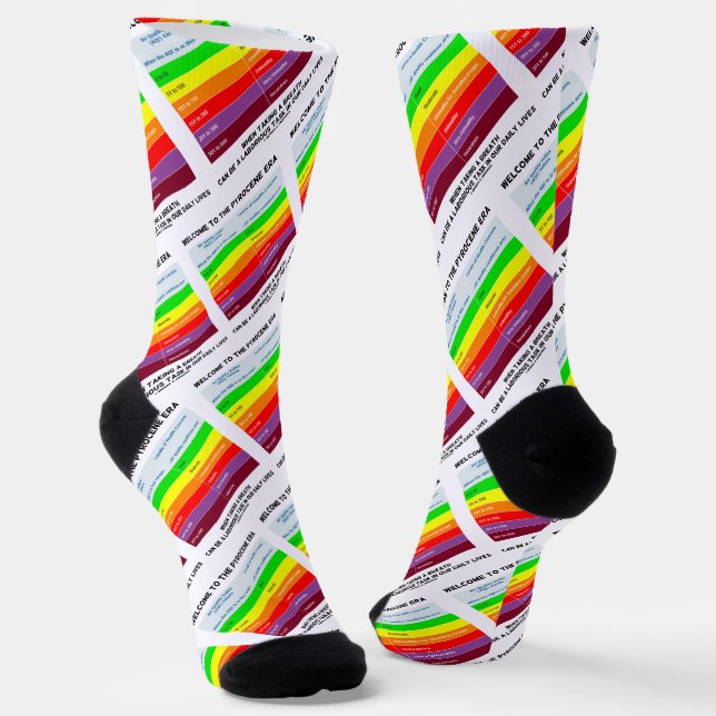 Willkommen bei Pyrocene Ära Air Quality Index Geek Socken (Gewinkelt)