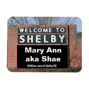 WILLKOMMEN BEI SHELBY Mary Ann aka Shae Flexible Magnet