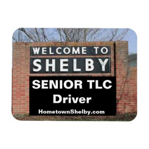 WILLKOMMEN BEI SHELBY Senior TLC Driver Magnet