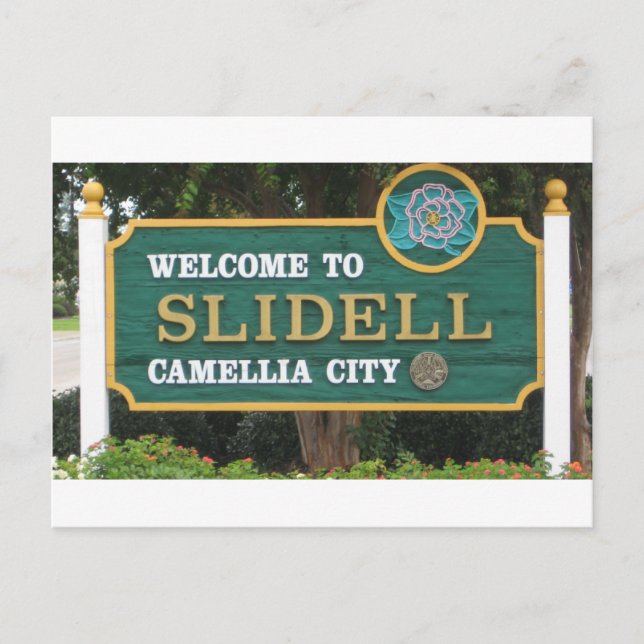 Willkommen bei Slidell Postkarte (Vorderseite)
