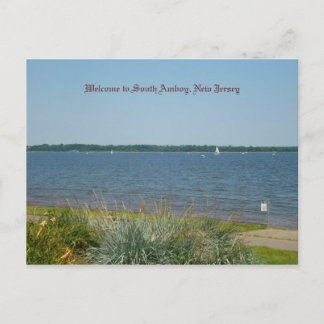 Willkommen bei South Amboy, New Jersey Postkarte