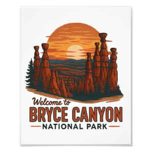 Willkommen bei Stickerei Bryce Canyon National USA Fotodruck