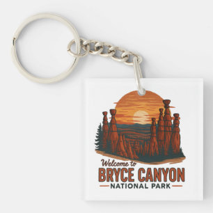 Willkommen bei Stickerei Bryce Canyon National USA Schlüsselanhänger