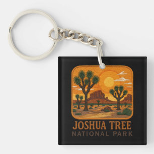Willkommen bei Stickerei Joshua Tree National USA Schlüsselanhänger
