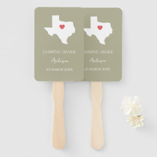 Willkommen bei Texas Wedding Party Custom Fächer