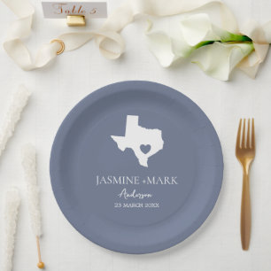 Willkommen bei Texas Wedding Party Custom Pappteller