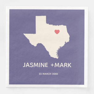 Willkommen bei Texas Wedding Party Custom Serviette