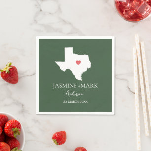 Willkommen bei Texas Wedding Party Custom Serviette