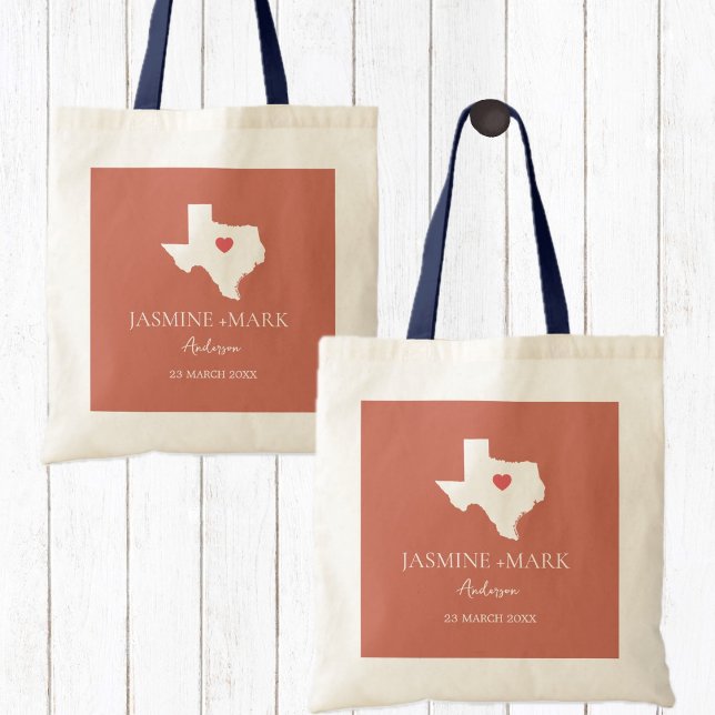 Willkommen bei Texas Wedding Party Custom Tragetasche (Von Creator hochgeladen)