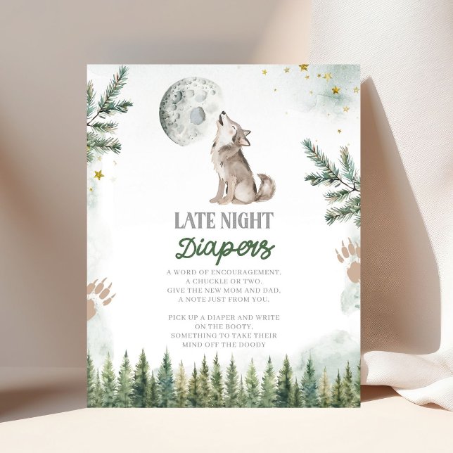 Willkommen bei The Pack Forest Wolf Späte Windeln Poster (Von Creator hochgeladen)
