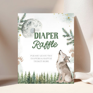 Willkommen bei The Pack Forest Wolf Windel-Raffle Poster