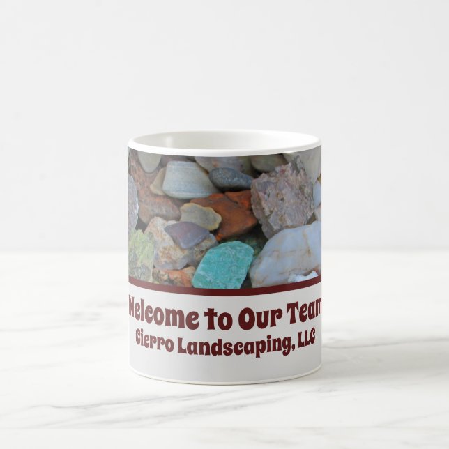 Willkommen bei unserem Team Rock Gem Foto Neuer Mi Kaffeetasse (Mittel)