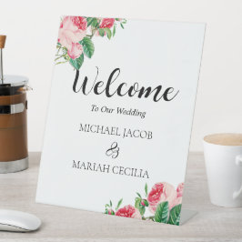 Willkommen bei unserer Hochzeit | Begrüßung Sockelschild