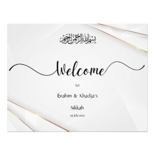 Willkommen bei unserer Nikkah - Islamischen Hochze Fotodruck