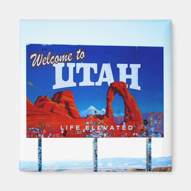 Willkommen bei Utah Sign Magnet (Vorne)