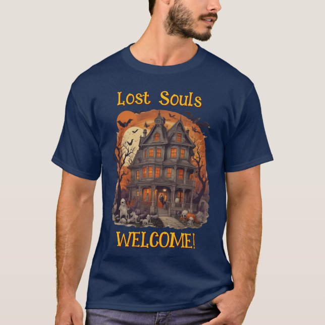 "Willkommen bei verlorenen Soulen"- T-Shirt (Vorderseite)