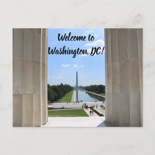 Willkommen bei Washington DC Postcard Postkarte (Vorderseite)