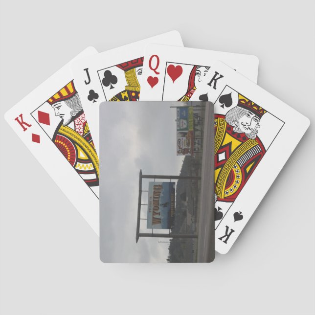 Willkommen bei Wyoming Playing Cards Spielkarten (Rückseite)