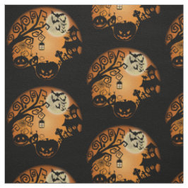 Willkommen beim Albtraum Halloween Pumpkin Graphic Stoff