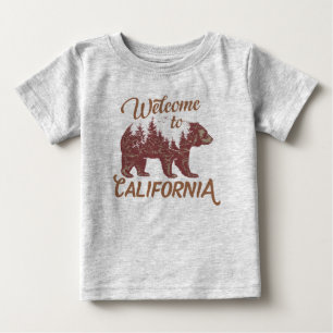 Willkommen beim kalifornischen Bären Baby T-shirt