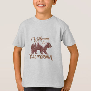 Willkommen beim kalifornischen Bären T-Shirt