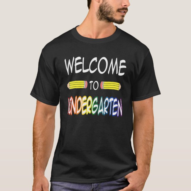 Willkommen beim Kindergartenlehrer zurück zum Scho T-Shirt (Vorderseite)