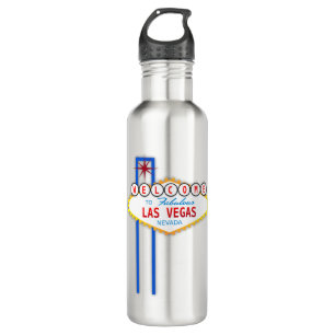 Willkommen beim Las Vegas Sign Edelstahlflasche
