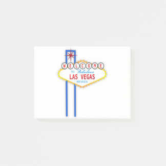 Willkommen beim Las Vegas Sign Post-it Klebezettel