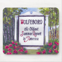 Willkommen beim Wolfeboro NH Sign Mousepad