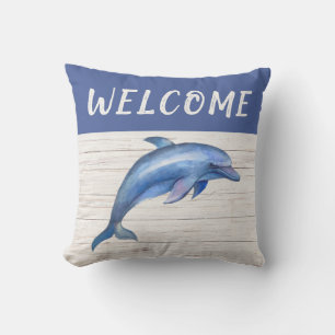 Willkommen Blauwhale Seilbahn im Freien Pillow Kissen