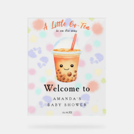 Willkommen Bubble Tea Baby Shower Willkommen Acrylschild