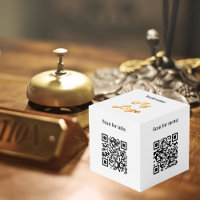 Willkommen Business Logo QR Codes Info Weiße Tabel