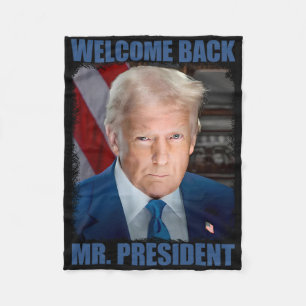 Willkommen Ck Herr Präsident Donald Trump Amtseinf Fleecedecke