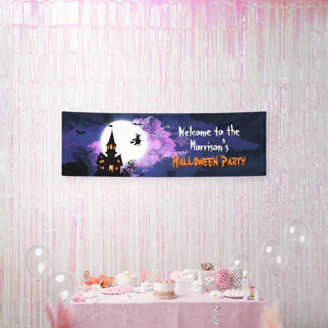 Willkommen Creepy Spuk House Halloween-Party Banner (Party)