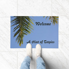 Willkommen ein Tipp für Tropen Fußmatte