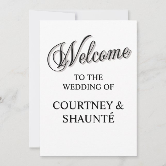 Willkommen Einladung (Vorderseite)