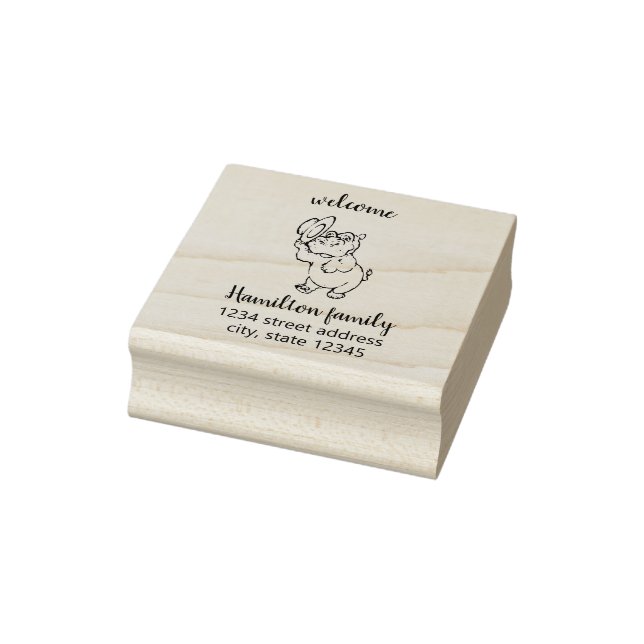 Willkommen Erstellen Sie Ihre eigene Rücksendeadre Gummistempel (Stempel)