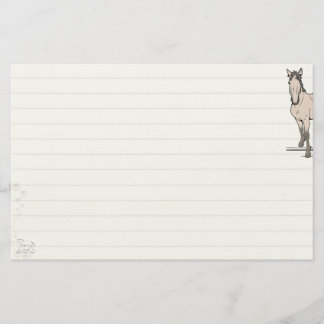 Willkommen - Fantasievolles Geschenk für Pferdelie Briefpapier
