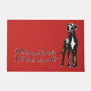 Willkommen Fremder, den ich vorsichtig lecken werd Fußmatte