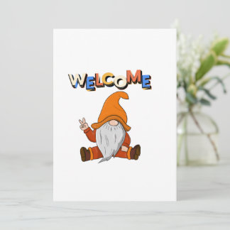 Willkommen Gnome Peace auf einem Einladung