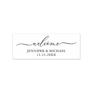 Willkommen Gummistempel