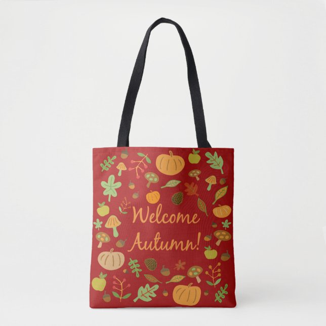 Willkommen Herbst! Tasche (Vorderseite)