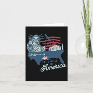 Willkommen im amerikanischen Golf-Shirt Funny Amer Karte