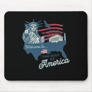 Willkommen im amerikanischen Golf-Shirt Funny Amer Mousepad
