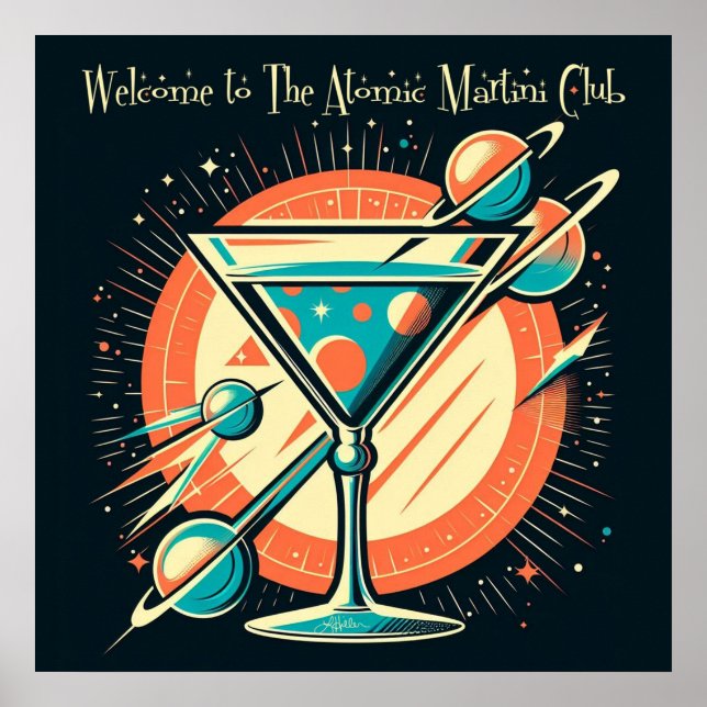 Willkommen im Atome Martini Club Age Poster (Vorne)