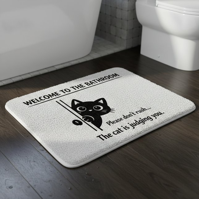 Willkommen im Badezimmer - Katzengeselle Badematte (Von Creator hochgeladen)