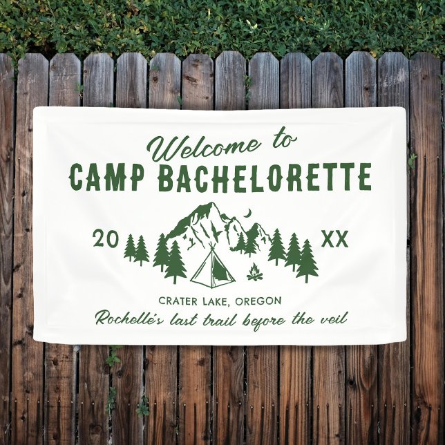 Willkommen im Camp Bachelorette Banner (Von Creator hochgeladen)