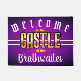 Willkommen im CASTLE of (Ihr Name - bearbeitbar) Fußmatte