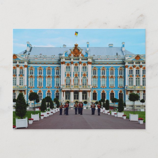 Willkommen im Catherine Palace, Russland Postkarte (Vorderseite)